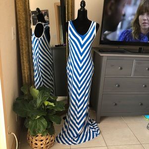 Chevron Maxi Dress